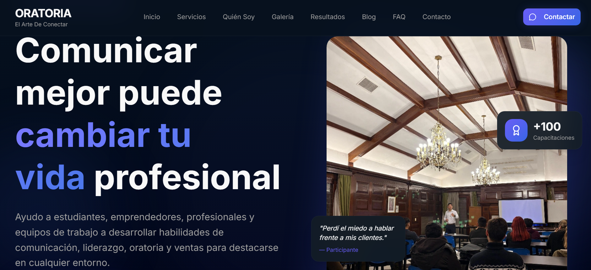 Oratoria - El Arte de Conectar
